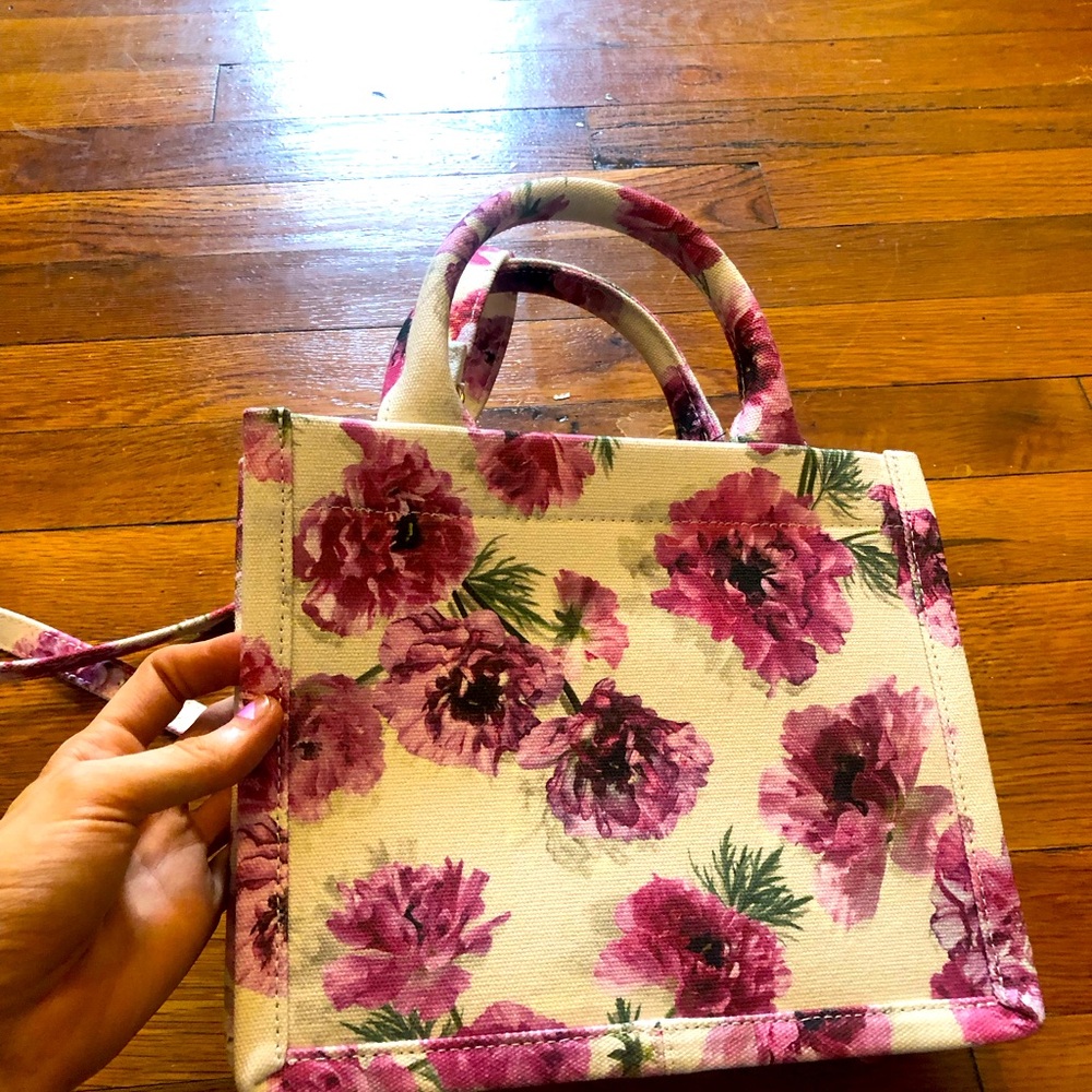 Express pink floral handbag